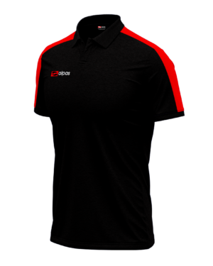 alpas Poloshirt Elite schwarz/rot