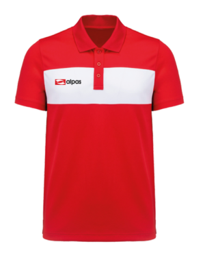alpas Poloshirt Division rot
